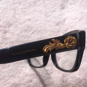 Dolce & Gabbana RARE Gold Rose Frames